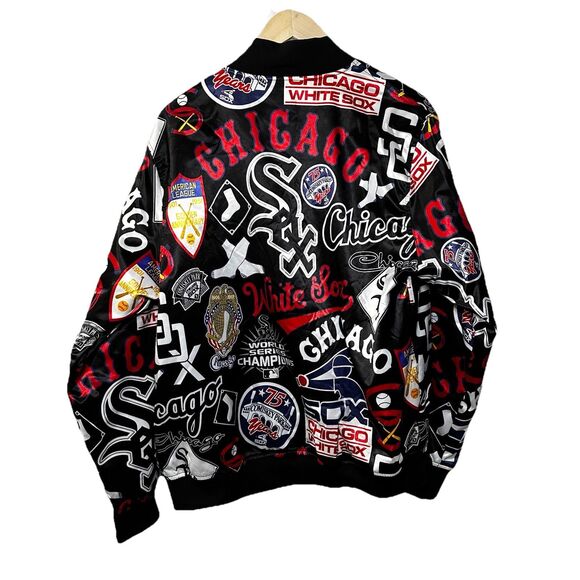 Pro Standard Chicago White Sox Jacket Men Sz XL Black Red White Blue - Picture 2 of 15